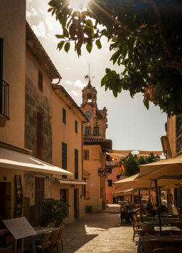 Innenstadt in Santanyi auf Mallorca